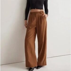 Madewell Brown Wide-Leg Pants